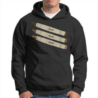 Flesh Colored Crayon T Melanin Matters Hoodie - Monsterry
