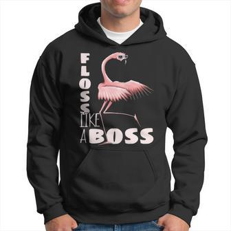 Floss Like A Boss Flamingo Flossing Bird Hoodie | Mazezy