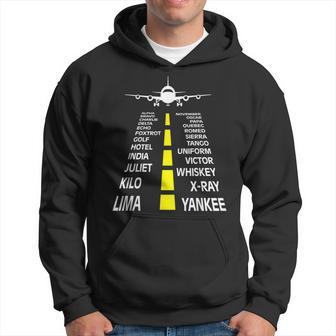 Flugzeug Pilotenalphabet Pilot Fliegen Flug Xmas Geschenk Hoodie - Seseable