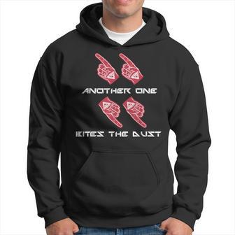 Foam Finger Of Doom Bites The Dust Gladiators Hoodie - Thegiftio UK