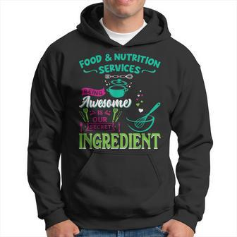 Food & Nutrition Services Being Awesome Lunch Lady Hoodie - Seseable
