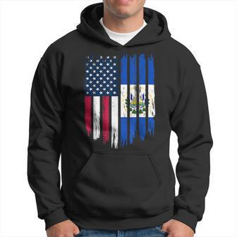 Foreigner Immigrant Usa United States El Salvador Flag Hoodie - Monsterry