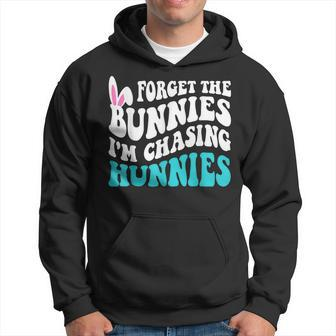 Forget The Bunnies I'm Chasing Hunnies Toddler Easter Hoodie - Seseable