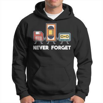 Never Forget Retro 90S Technology Music Throwback Hoodie - Monsterry UK