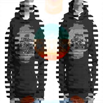 Formula Car Racer Formula Racing Lovers Silhouetteintage Sweat à capuche - Cadeauxyz