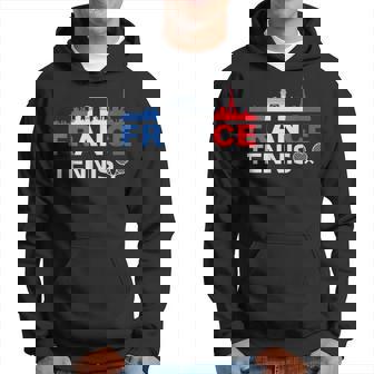France Drapeau Tennis Cadeau Maillot Tennis Sweat à capuche - Cadeauxyz