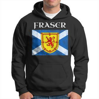 Fraser Clan Scottish Name Scotland Flag Hoodie - Seseable