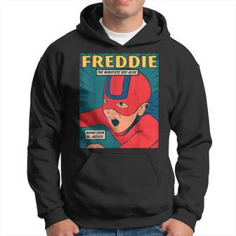 Freddie The Superhero I Birthday Name Hoodie - Seseable