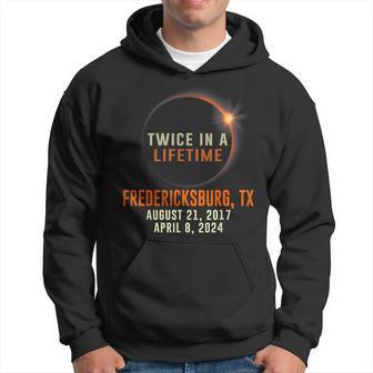 Fredericksburg Texas Total Eclipse 2024 Twice In A Lifetime Hoodie - Thegiftio UK