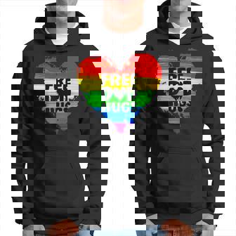 Free Dad Hugs Lgbt Gay Pride Parade Rainbow Flag Fathers Day Hoodie - Thegiftio UK