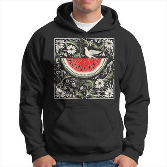 Free Palestine Fruits Watermelon Map Hoodie - Thegiftio UK