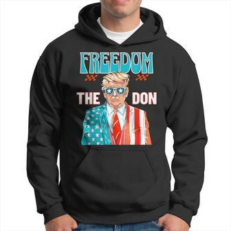 Freedom The Don 4Th Of July Patriotic American Flag Trump Hoodie - Monsterry UK