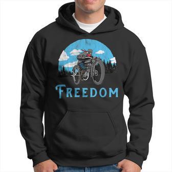 Freedom Old School Motorcycle Rider Retro Hoodie - Monsterry AU