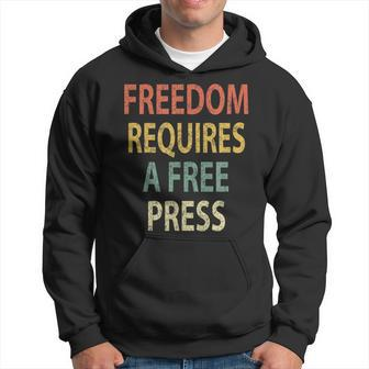 Freedom Requires A Free Press Vintage Media Hoodie - Monsterry UK