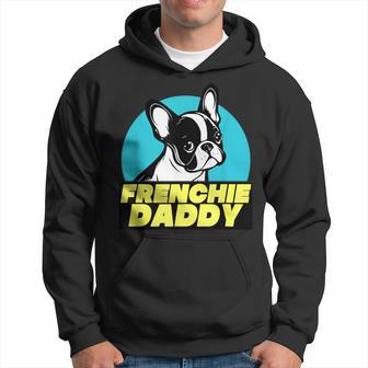 Frenchie Daddy French Bulldog Dad Full Color Hoodie - Thegiftio UK