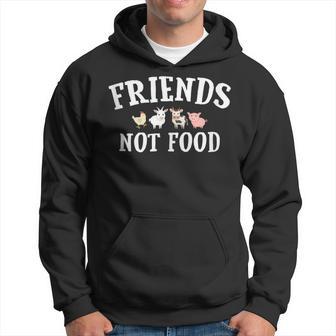 Friends Not Food Don't Eat Animals Vegetarian Vegan Hoodie - Monsterry CA