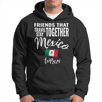Friends That Travel Together Mexico 2024 Trip Fun Matching Hoodie - Seseable