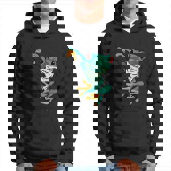 Frog Animal Motif Animal Print Frog Hoodie - Monsterry