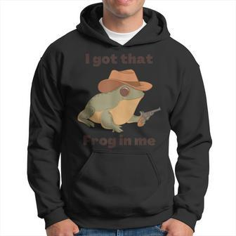 I Got That Frog In Me Apparel Hoodie - Seseable
