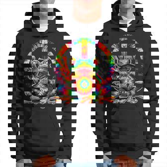 Frog Peace Sign Tie-Dye Hippie Frog Hoodie | Seseable CA