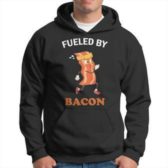Fueled By Bacon Low Carb Keto Diet Workout Gym Fitness Hoodie - Monsterry