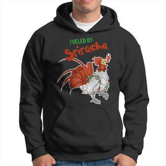 Fueled By Sriracha Awesome Sauce Robot Rooster Hoodie - Monsterry DE