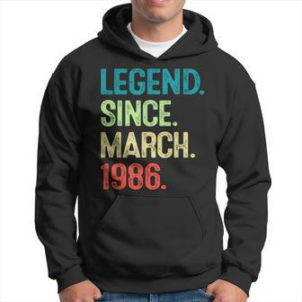 38 Year Old Vintage March 1986 38Th Birthday Hoodie | Mazezy
