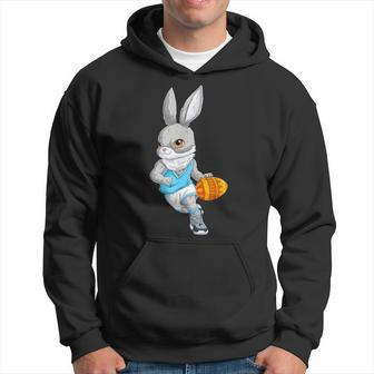 Basketball Player Happy Easter Bunny Holding Egg Hoodie - Seseable