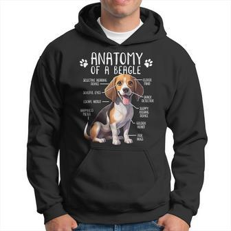 Beagle Anatomy Of A Beagle Dog Owner Cute Pet Lover Hoodie - Monsterry