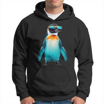 Bespectacled Emperor Penguin Hoodie - Monsterry