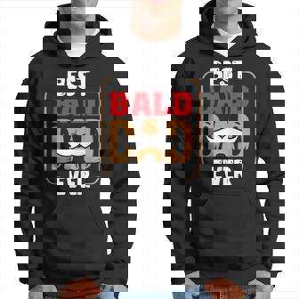 Best Bald Dad Ever Mustache Father's Day Hoodie - Thegiftio UK