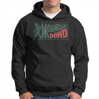 Bigfoot Mountain Dude Hiking Camping Retro Hoodie - Monsterry CA