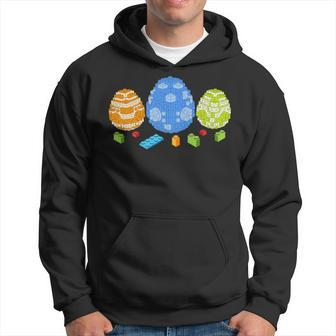 Block Brick Building Egg Easter Day Master Builder Hoodie | Mazezy