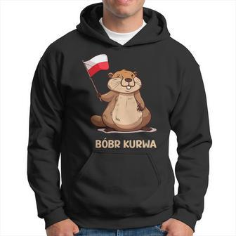 Bober Bóbr Kurwa Internet Meme Poland Flag Beaver Hoodie - Seseable
