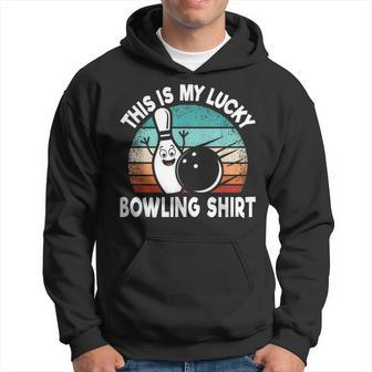 Bowling Lover Bowler This Is My Lucky Bowling Hoodie - Thegiftio UK