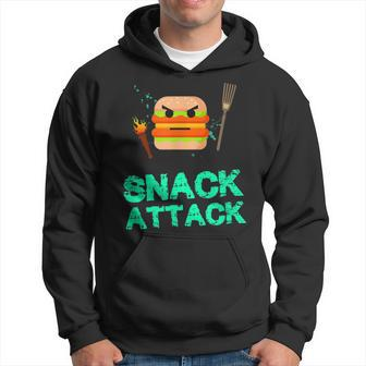 Burger Snack Attack Food Snacks Hoodie - Monsterry DE