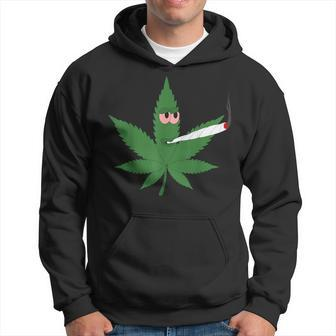 Cannabis Kiffer Leaf Joint Amsterdam Tourist Hoodie - Seseable