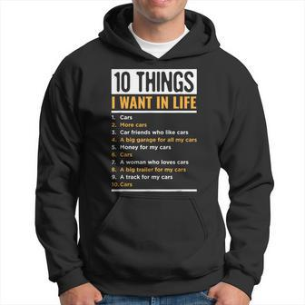 Car Wish List Cars Owner Driver Hoodie - Seseable