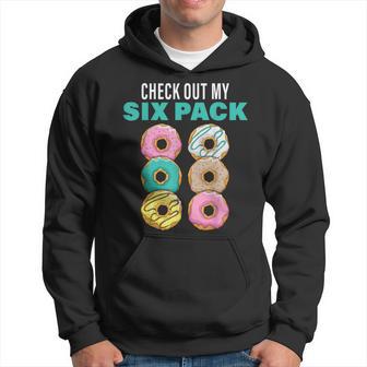 Check Out My Six Pack Novelty Donuts Women's And Men's Hoodie - Thegiftio UK