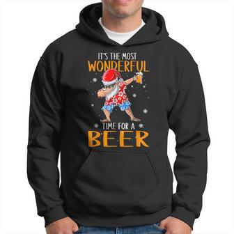 Christmas In July Santa Hawaiian Wonderful Beer Lover Hoodie - Monsterry DE