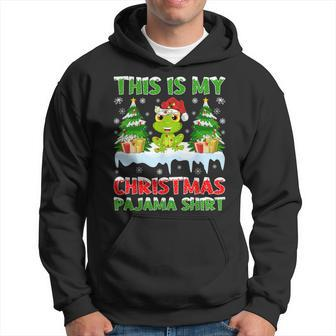 This Is My Christmas Pajama Frog Christmas Hoodie - Monsterry