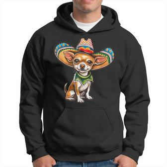 Cinco De Mayo Chihuahua Graphic Hoodie - Seseable