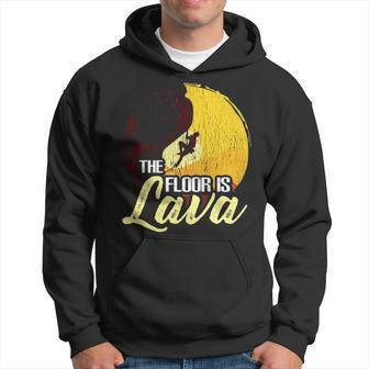 Climber Rock Climbing Bouldering The Floor Is Lava Hoodie | Mazezy