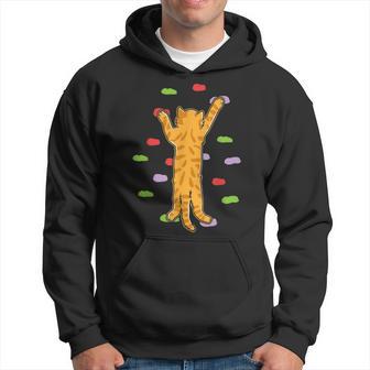 Climbing Orange Cat Bouldering Climbing Kapuzenpullover - Geschenkecke