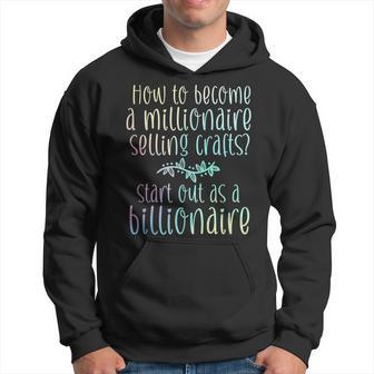 Crafter Seller Quote Craft Fair Budget Hoodie - Monsterry UK