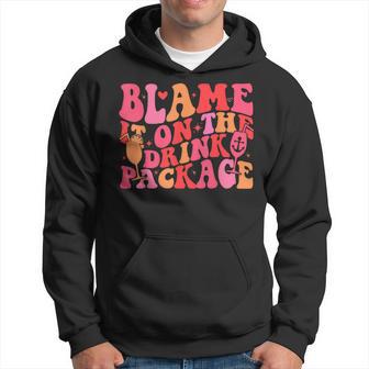 Cruise Matching Quote Blame It On The Drink Package Hoodie - Monsterry UK