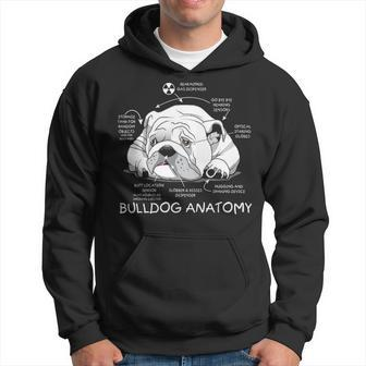 Cute English Bulldog Anatomy Dog Biology Hoodie | Mazezy