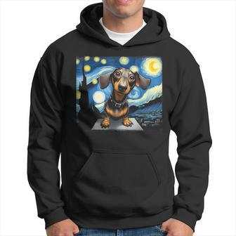 Dachshunds Sausage Dogs In A Starry Night Hoodie - Thegiftio UK