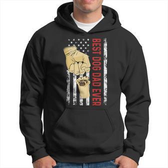 Dad Fathers Day Dog Dad Best Dog Dad Ever Hoodie - Thegiftio UK
