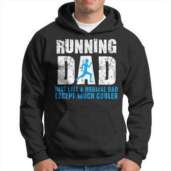 Print Dad Runner Marathon Idea Jogging Hoodie - Seseable